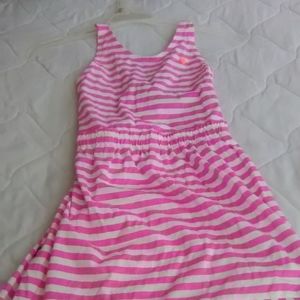 Girls dress with cross back.